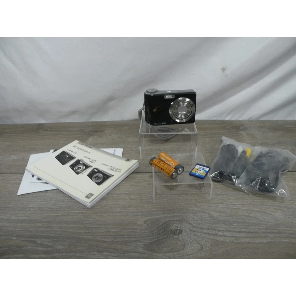 GE General Imaging A730 7.0MP Digital Camera 3x Optical Zoom Black Tested